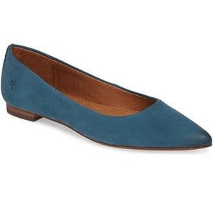 Frye “Sea Blue Sienna Suede Ballet Flat-8.5